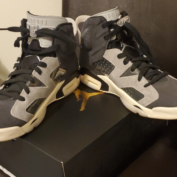 VVMNS AIR JORDAN 6 RETRO BLACKCHROME SMOKE GREY - Picture 5 of 7